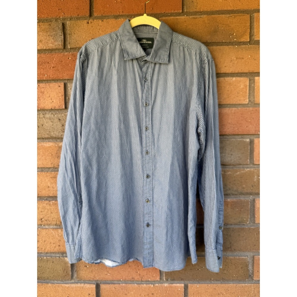 RODD & GUNN Shirt Sports Fit Geometric Button Up Long Sleeve | Size Large